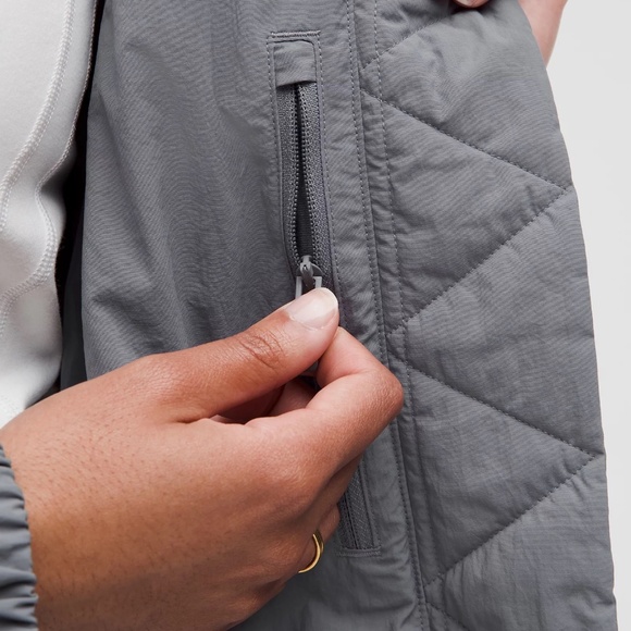 lululemon Insulated Oversized Collared Jacket Solar Grey XS - Picture 4 of 4